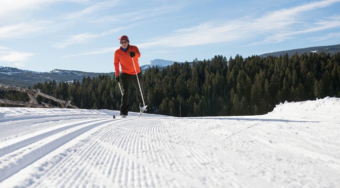 Cross country skiing, Lone Mountain Ranch, Big Sky, Yellowstone Country